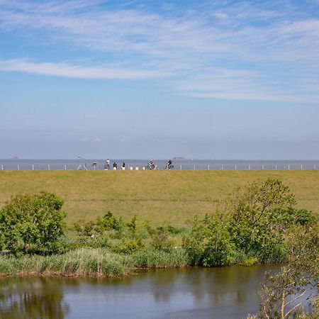 Apartment N14 Direkt Am Nordseedeich Mit Blick Auf Den See Nordstrand Eksteriør bilde