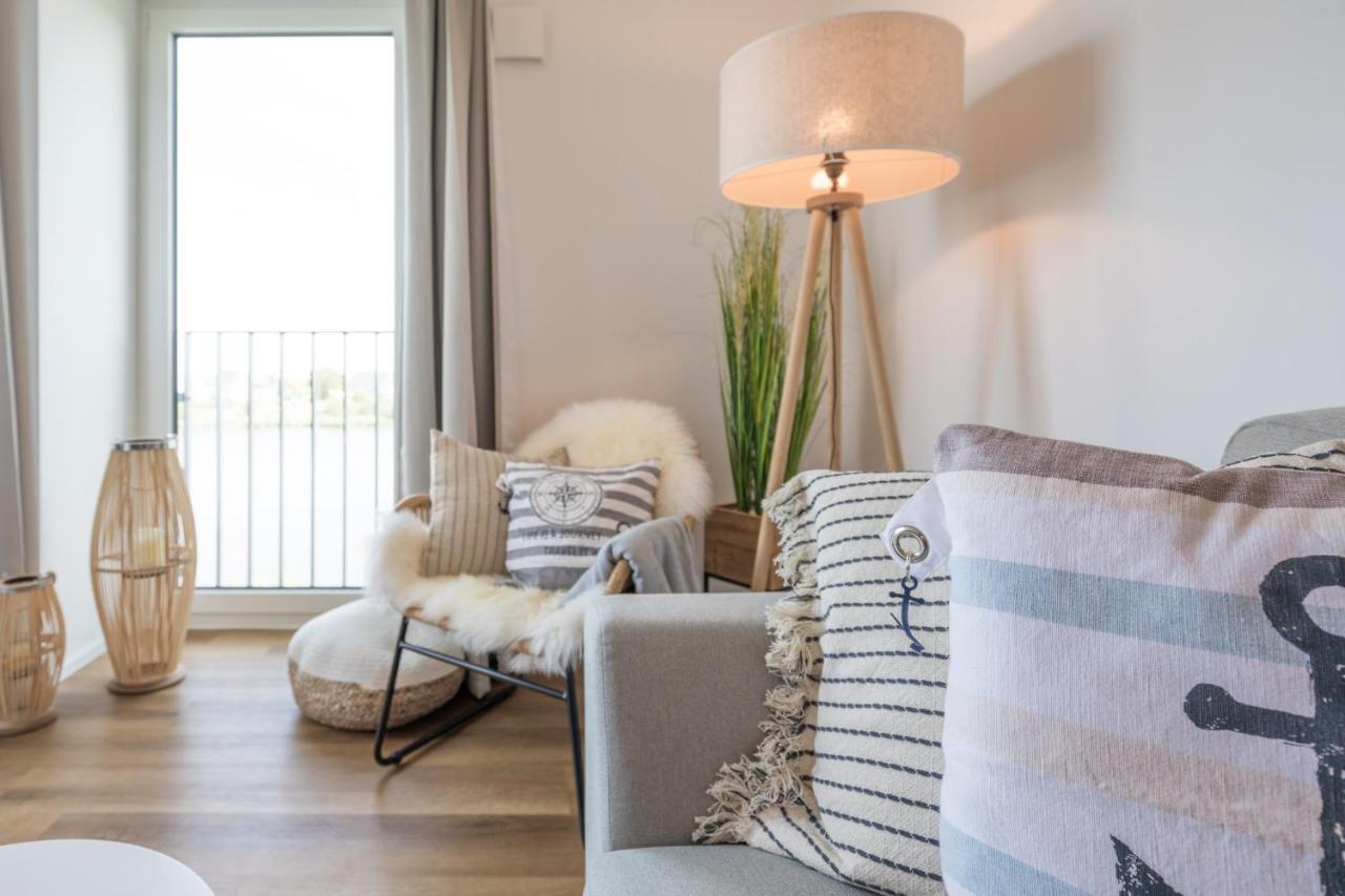 Apartment N14 Direkt Am Nordseedeich Mit Blick Auf Den See Nordstrand Eksteriør bilde