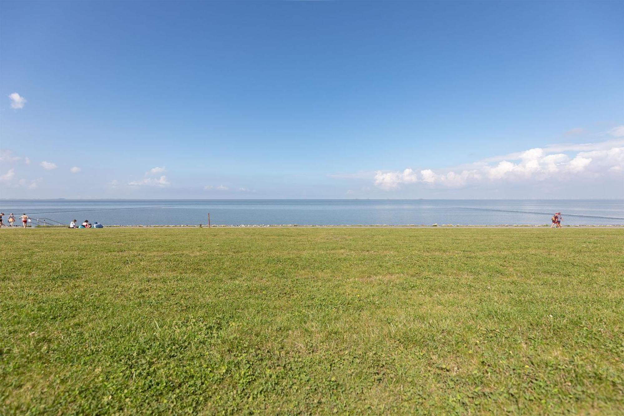 Apartment N14 Direkt Am Nordseedeich Mit Blick Auf Den See Nordstrand Eksteriør bilde